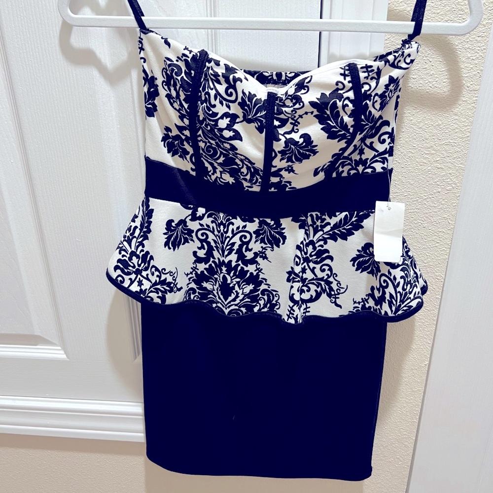 NEW- Black & White Cocktail Dress
